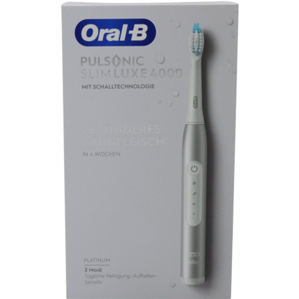 Oral-B Pulsonic Slim Luxe 4000 Adult Sonic toothbrush Platinum