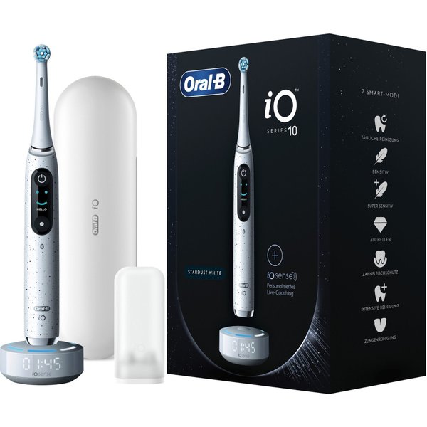 Oral-B iO Series 10 electric toothbrush, 7 cleaning Modes for dental Care, iOSense, magnetic Technology & 3D