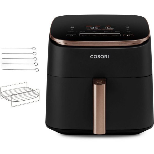 Cosori Turbo Blaze Chef Edition Single 6 L Stand-alone 1725 W Hot air fryer Black, Pink gold