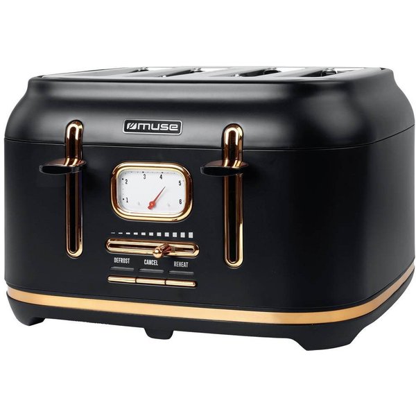 Muse MS-131 BC toaster 4 slice(s) 1800 W Black