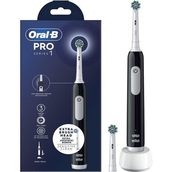 Oral-B Pro Series 1 Adult Oscillating toothbrush Black, White