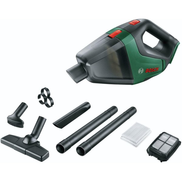Bosch UniversalVac 18 2-i-1 stangstøvsuger Batteri Tør Posefri Sort, Grøn