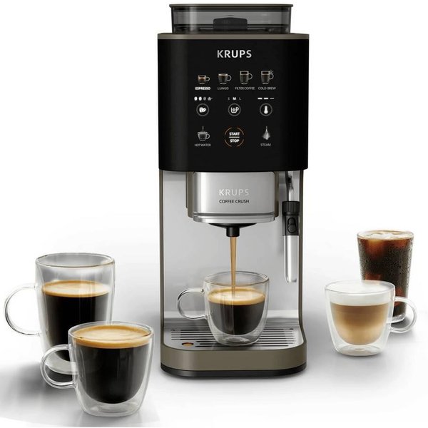 Krups SA403BE0 Macchina per caffè automatica Nero, acciaio inox