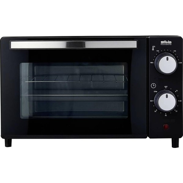 Silva MB 1000 Mini-oven Timerfunctie, Kijkvenster, Grillfunctie, Traploze temperatuurregeling 10 l