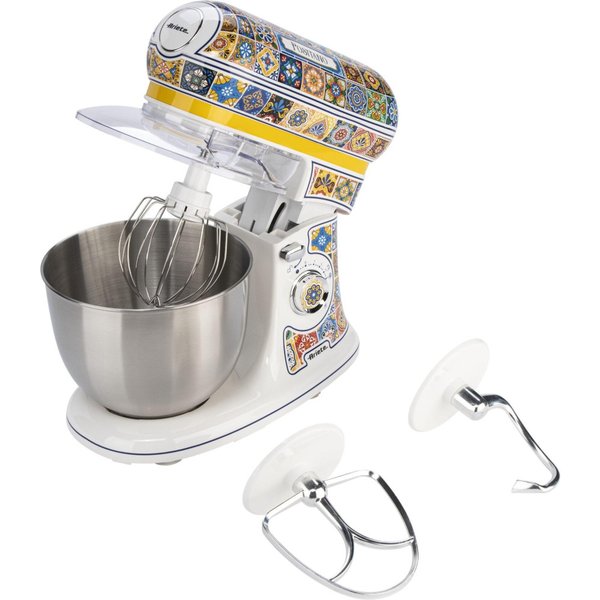 Ariete 1588 Positano robot pâtissier, planétaire, 7 vitesses, 2400 Watt, 5.5 litres, Bol en acier inoxydable