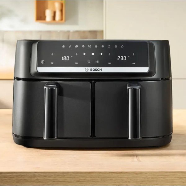 Bosch Serie 4 MAFD440B7 friggitrice doppia 9 L 2500 W friggitrice ad aria calda Nera