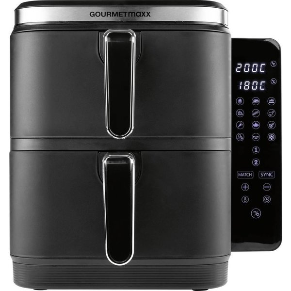GourmetMaxx 15305 FryUp 10 L Vertikal luftfritös med dubbla zoner