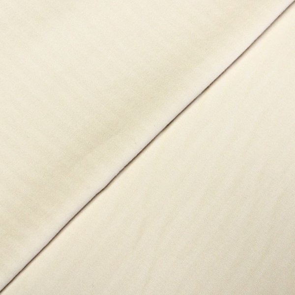 Étoffe de lin & coton chevron - Ecru