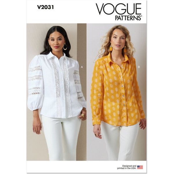 Patron Vogue 2031 H5 - Chemisiers-image
