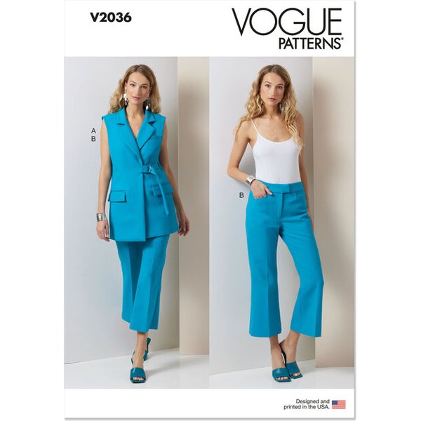 Patron Vogue 2036 U5 - Gilet et pantalon