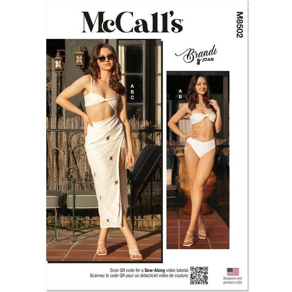 Patron Mccall's 8502.R5- Bikini Et Jupe-image