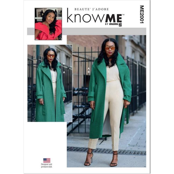 Patron Knowme 2001.M1 - Manteau Oversize Et Pantalon Taille Haute-image