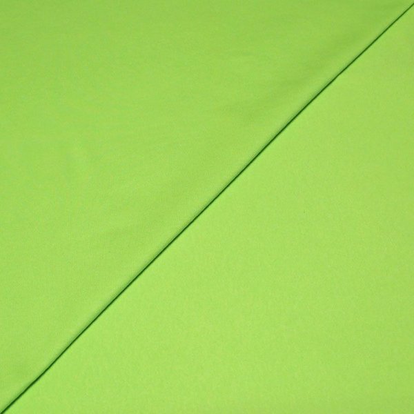 Molleton non gratté (French Terry) - Vert clair fluo