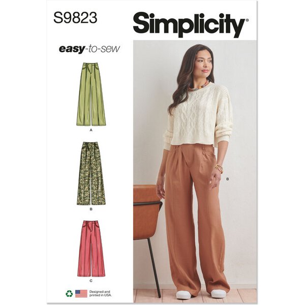 Patron Simplicity 9823.H5 (34-42) - Pantalon pour femmes