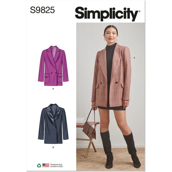 Patron Simplicity 9825.Y5 (46-54) - Veste Pour Femmes-image