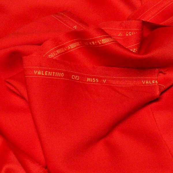 ? Tissu Tailleur 100% Cachemire - Rouge (Coupon De 2,50 MèTres)-image