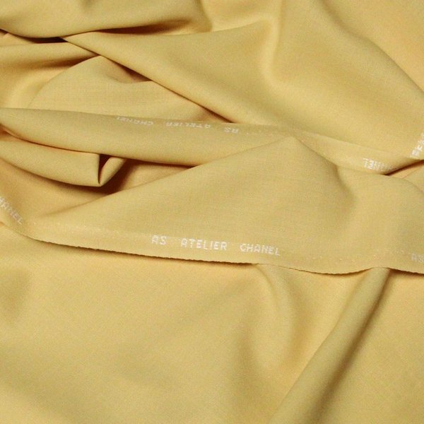 Tissu Tailleur 100% Laine Vierge - Jaune-image