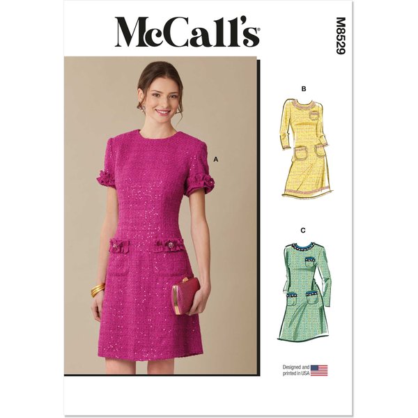 Patron Mccall's 8529.D5 - Robe Fourreau Avec Variations De Manches-image