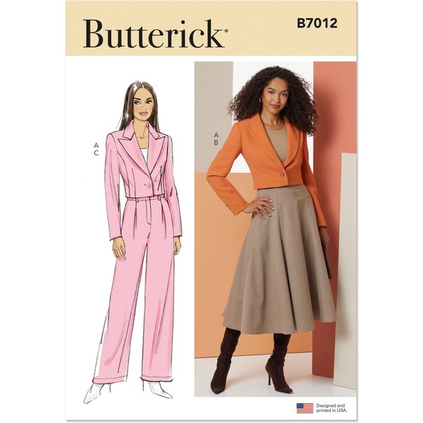 Patron Butterick 7012/K5 (36-44) - Veste, Jupe Et Pantalon-image
