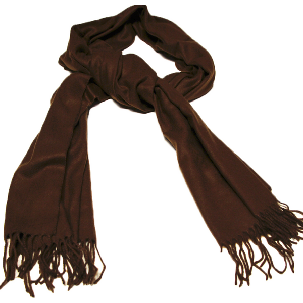 Étole toucher cachemire - Marron