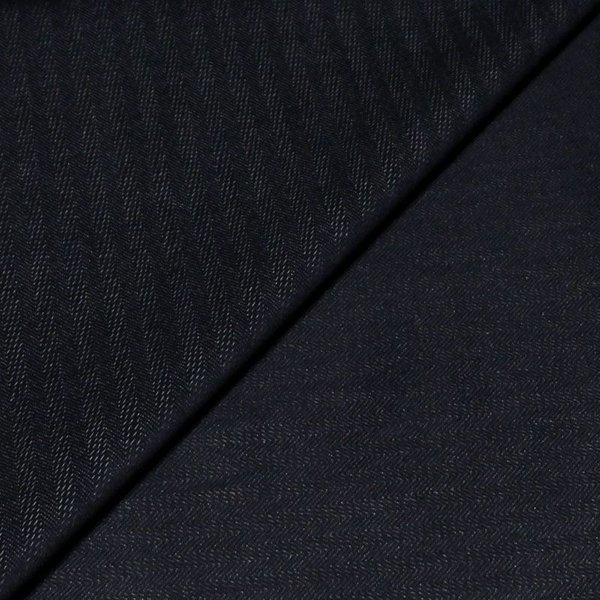 Jean's Coton & éLasthanne - Rayure Ton-Sur-Ton Bleu Touché Daim-image