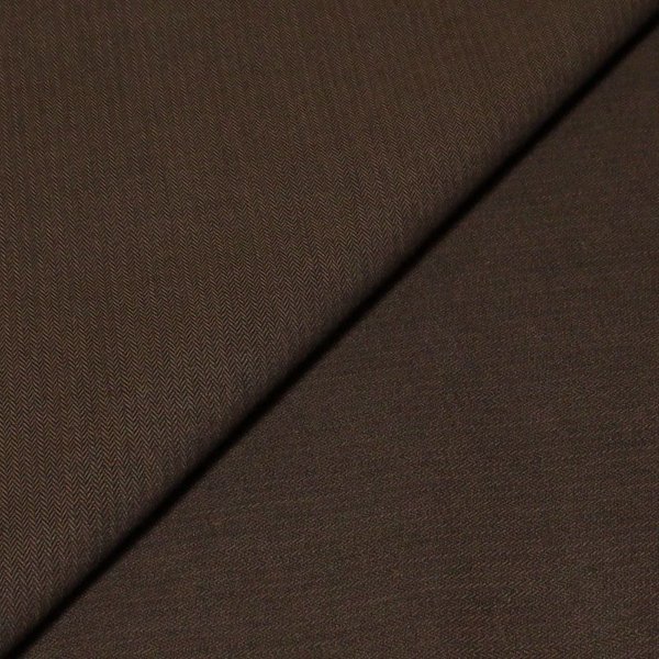 Jean's coton & élasthanne - Chevron marron & noir