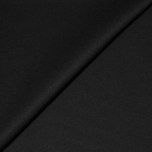 Tricotine De Laine Poids Veste - Noir (Coupon De 3 MèTres)-image