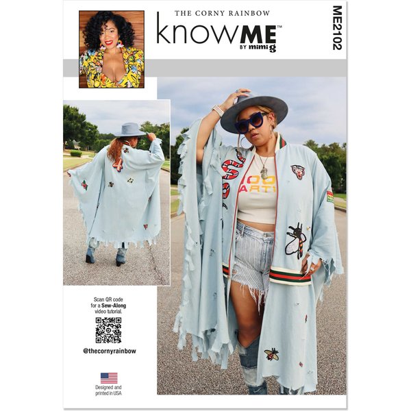 Patron KnowMe 2102.A - Cape Bomber par The Corny Rainbow