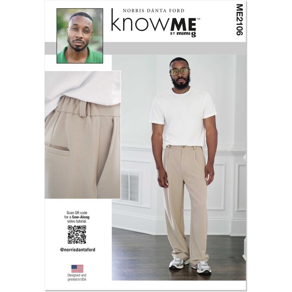 Patron KnowMe 2106.BB - Patron KnowMe n°2106 - Pantalon pour hommes