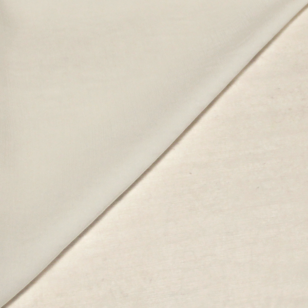 Mousseline crinckle 100% soie - Blanc cassé