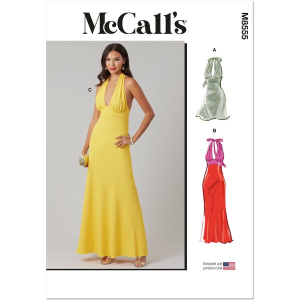Patron Mccall's 8555.AA (38-46) - Robes Dos Nu à Nouer-image