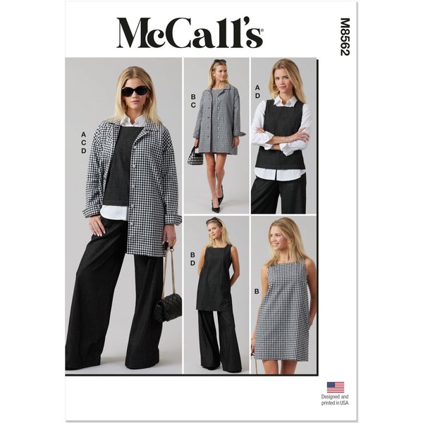 Patron McCall's 8562.H5 (34-42) - Haut, robe, veste et pantalon