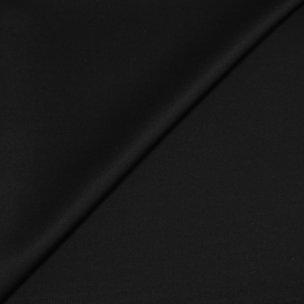 Tissu Tailleur Sergé 100% Laine - Noir-image