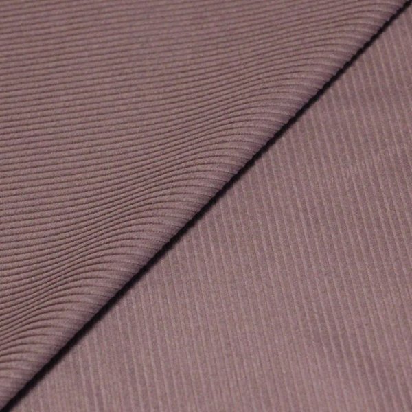 Velours côtelé 300 raies coton & élasthanne - Mauve rosé