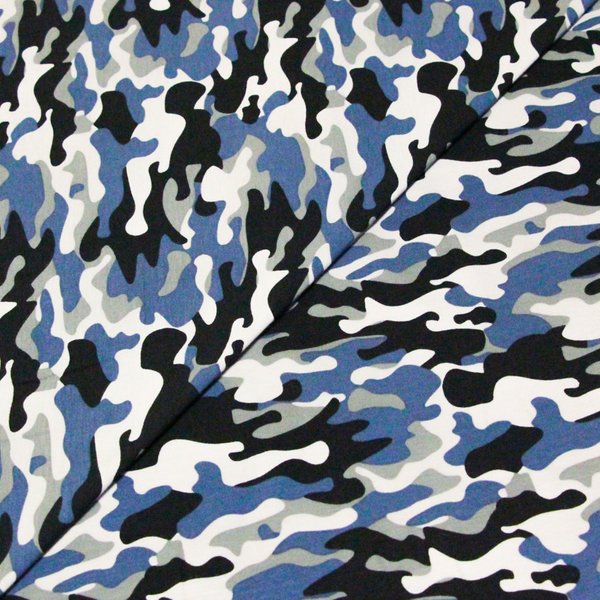 Jersey Coton Peigné & éLasthanne - Camouflage-image