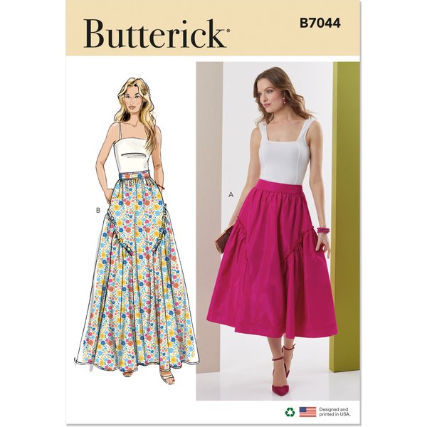 Patron Butterick 7044 Y5 (46-54) - Jupe éVaséE Deux Longueurs-image