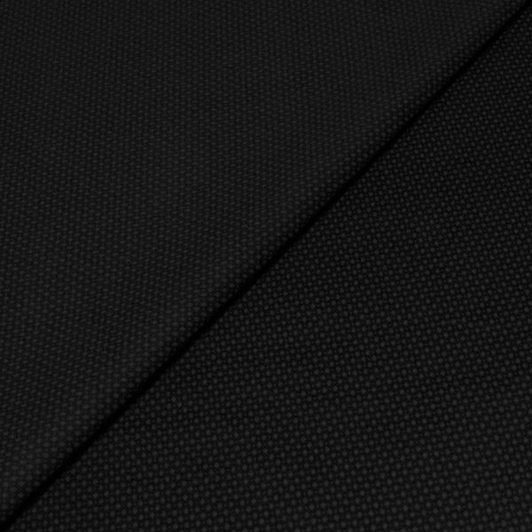 Satin Mat Coton & éLasthanne - Losanges Gris Fond Noir-image