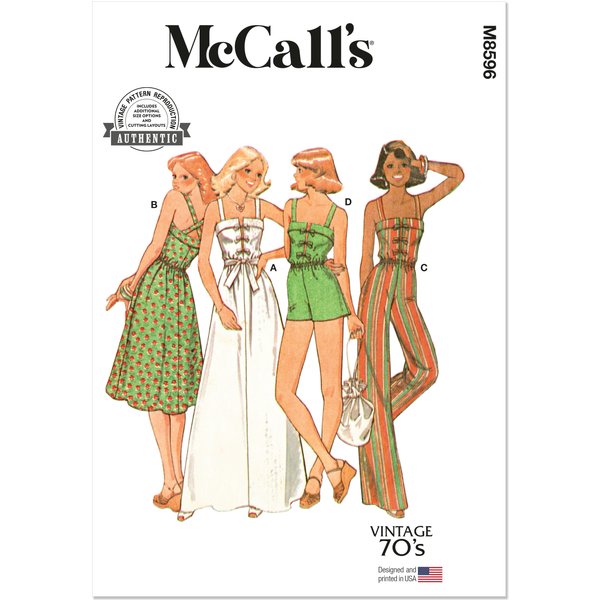 Patron Mccall's 8596.R5 (42-50) - Robe Ou Jumpsuit à Bretelles-image