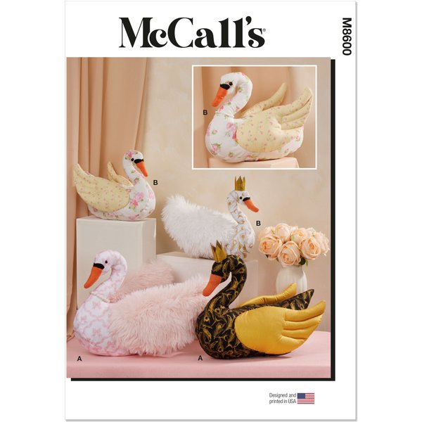 Patron Mccall's 8600.OS - Peluches Cygnes En 2 Tailles-image