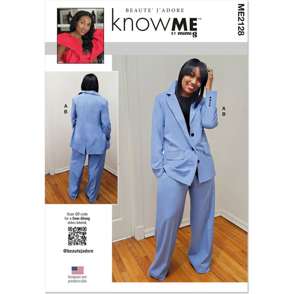 Patron Knowme 2128.K5 (36-44) - Veste & Pantalon-image