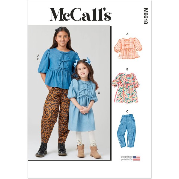 Patron Mccall's 8618.HH (3-6) - Top, Robe Et Pantalon Fille-image