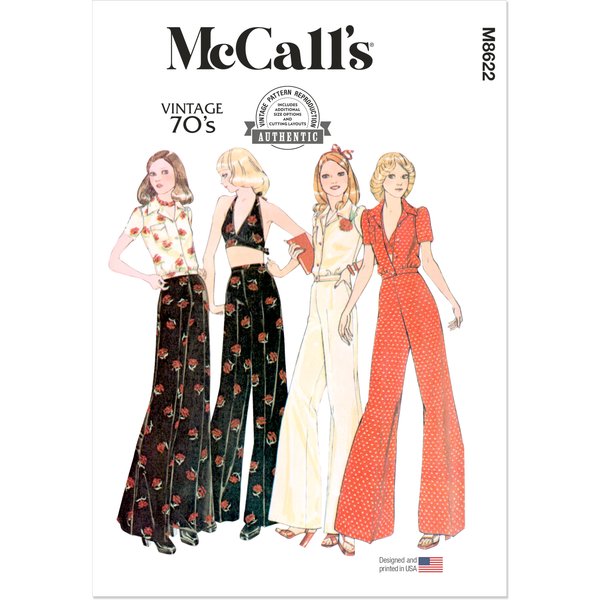 Patron Mccall's 8622.K5 (36-44) - Blouse BoutonnéE, Halter & Pantalon CoordonnéS-image