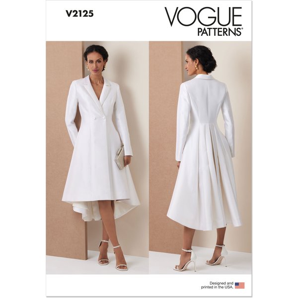 Patron Vogue 2125/P5 (40-48) - Manteau-Robe Double Boutonnage-image