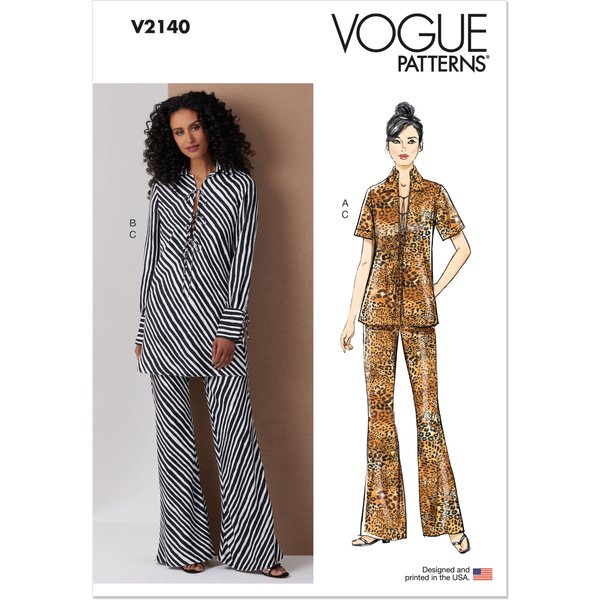 Patron Vogue 2140/U5 (44-52) - Tunique & pantalon
