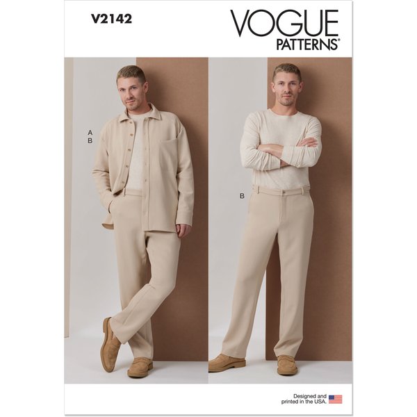 Patron Vogue 2142 Bb (56-64) - Chemise & Pantalon Homme-image