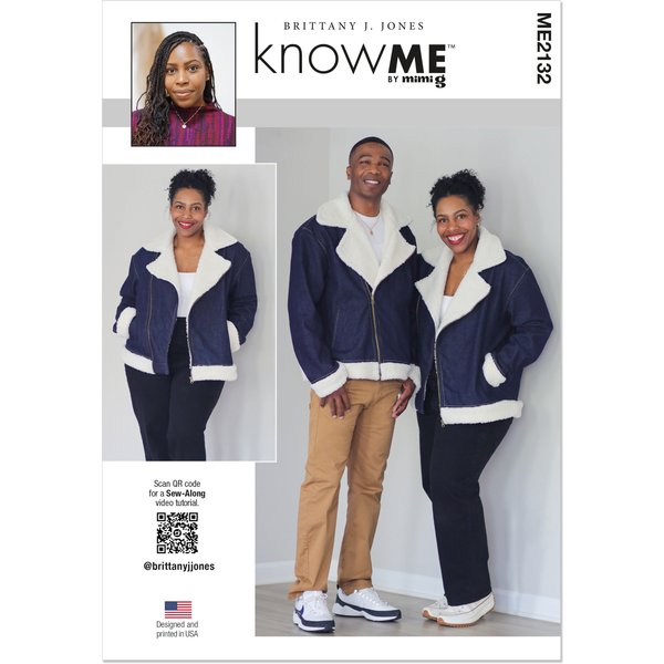 Patron Knowme 2132.A (34-52) - Veste Motard Unisexe-image