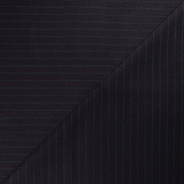 Gabardine ImpriméE Coton & éLasthanne – Rayure Noir Ton Sur Ton-image