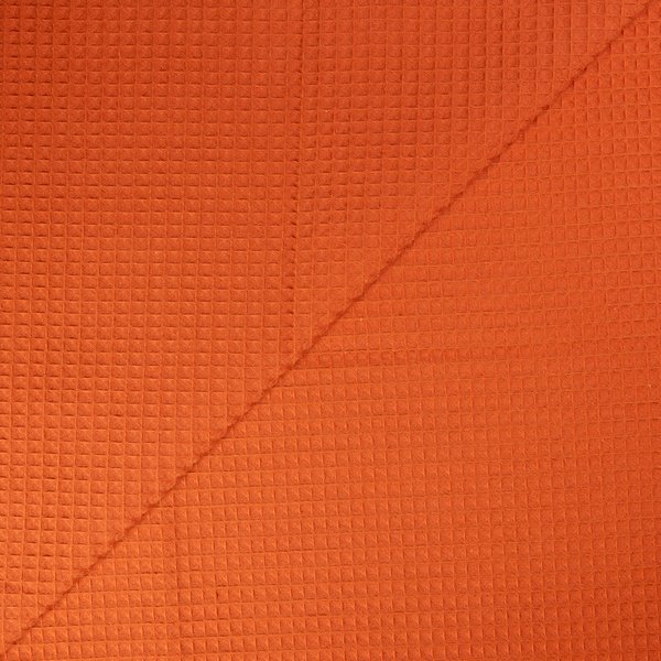 Tissu nid d'abeille – Terracotta