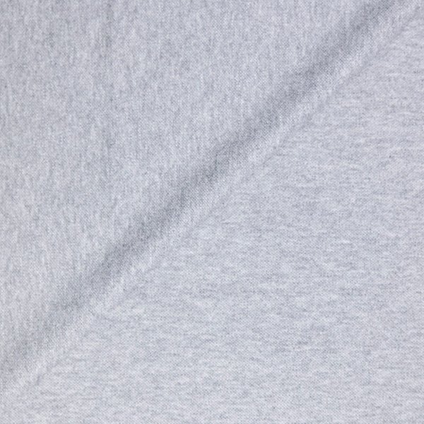 Maille piqué coton & élasthanne - Gris chiné
