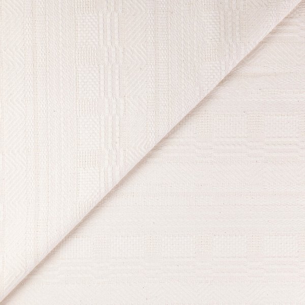 Jacquard 100% coton - Écru
